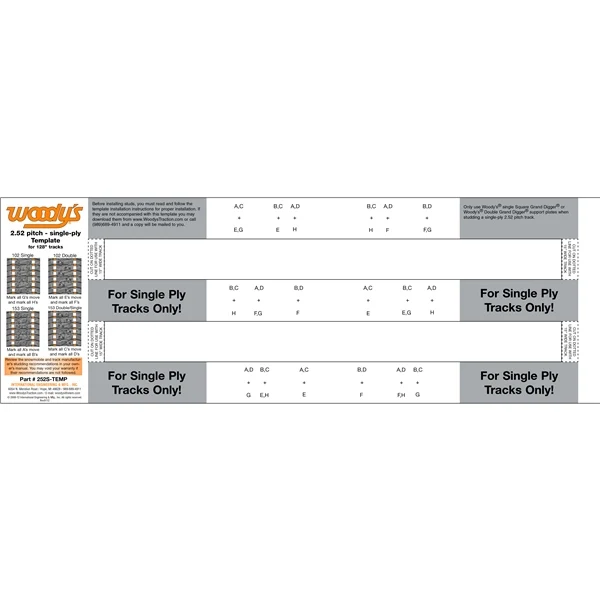 WOODYS 252S Template (463642)