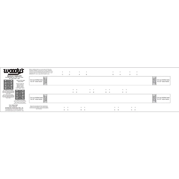 WOODYS Bearcat Template (463637)