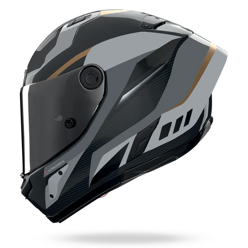 X-804 RS ULTRA CARBON LESMO Nero / Grigio / Oro