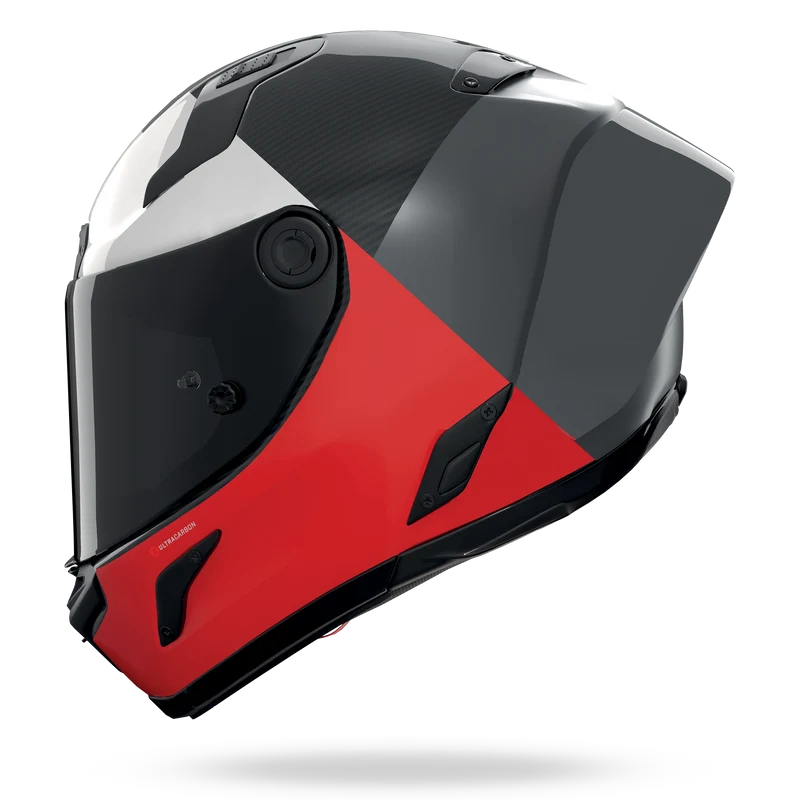 X-804 RS ULTRA CARBON BLOCCO Grigio lava / Rosso / Bianco