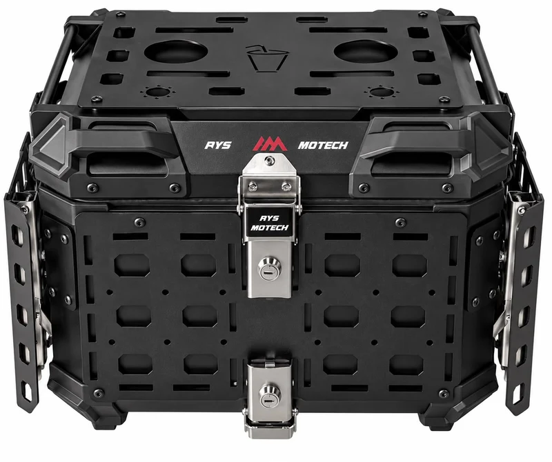 TOP CASE ALUMINIUM 45L AVEC GRILLE AYS MOTECH