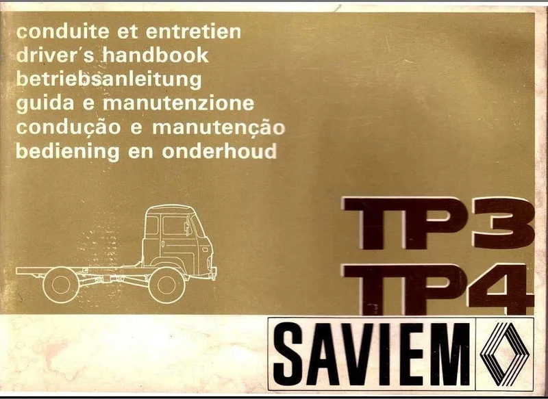 Manuel d'atelier et de réparation Saviem tp3