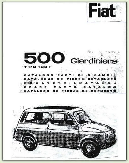 manuel d'atelier fiat 500 , 500 Giardiniera et Bianchina