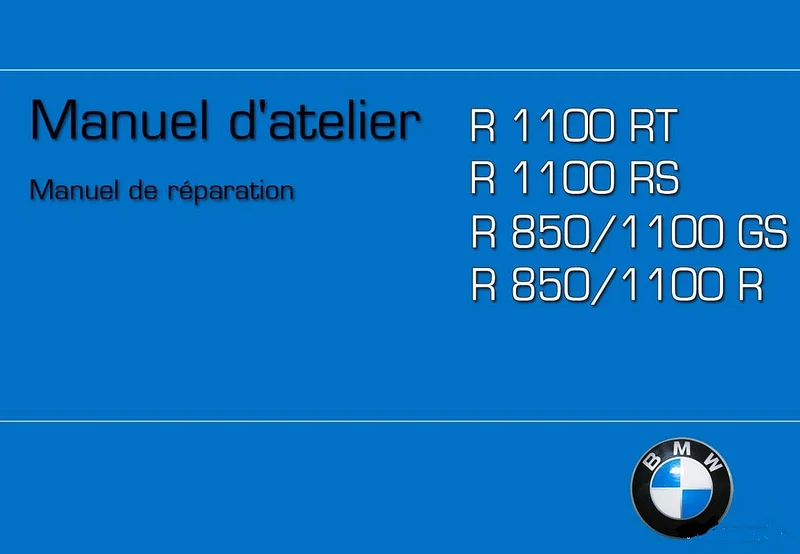 Manuel d'atelier BMW R850 R1100