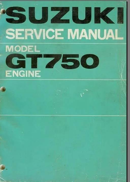 Manuels d'atelier Suzuki GT 750