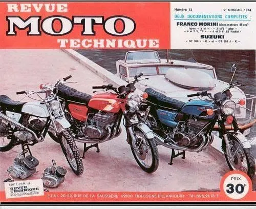Manuels d'atelier Suzuki GT 380 GT 550