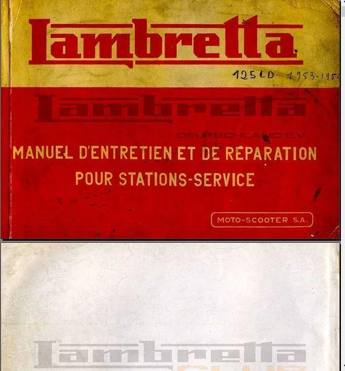 Manuel d'atelier lambretta LD et LI