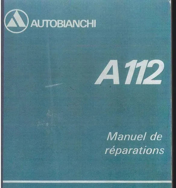 Manuels d'atelier Autobianchi A112