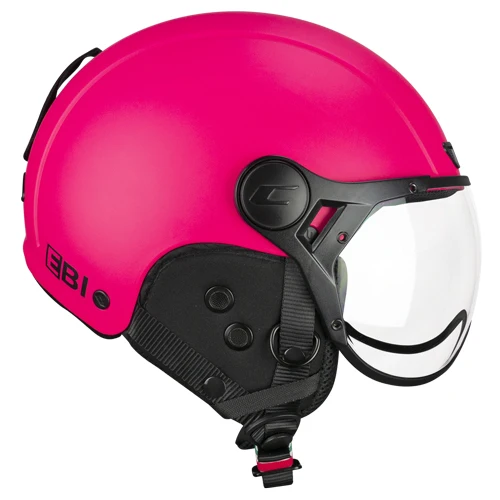CGM 801A JET EBI MONO Abierto Casco Rosa Neón Mate