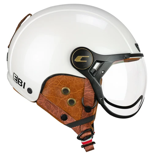 CGM 801V JET EBI VINTAGE Abierto Casco Blanco Perla