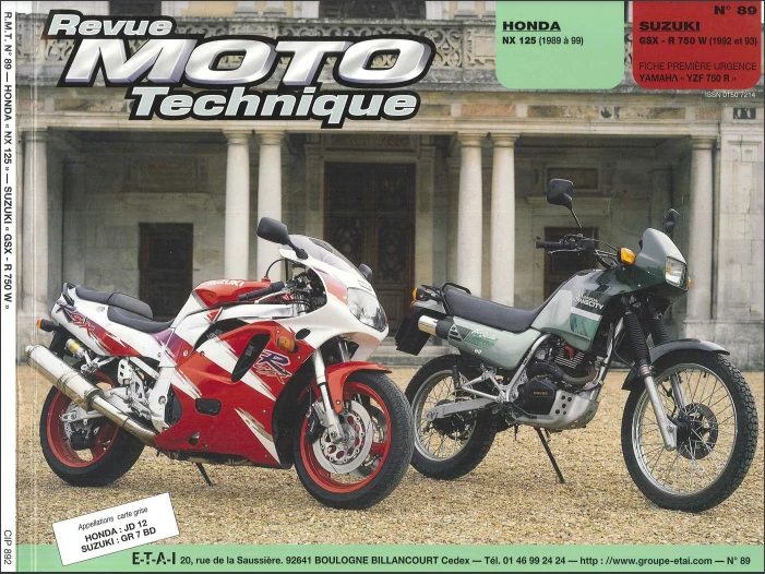 Manuel de réparation Suzuki GSXR 750 1992 1993