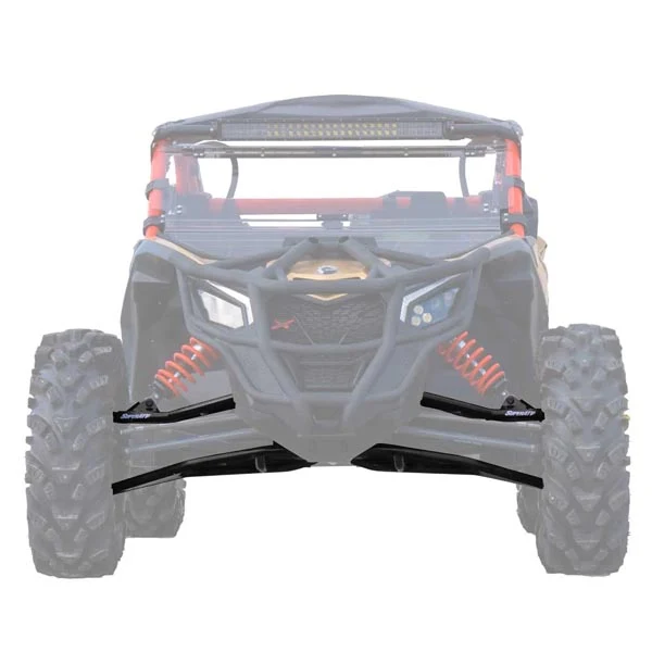 SuperATV High-Clearance A-Arms - Red w/ Heavy-Duty Ball Joints (AA-CA-X3RS-002HCBH02)
