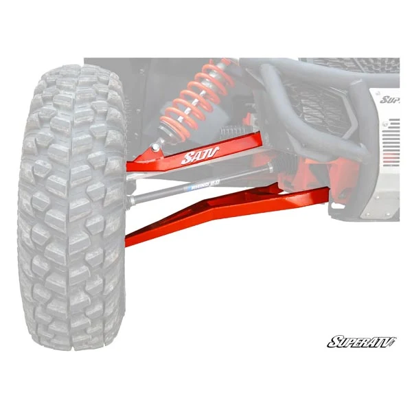 SuperATV Sidewinder A-Arms -Red w/ Heavy Duty Ball Joints (AA-CA-X3-1.5-WC-BH14)
