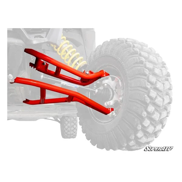SuperATV High-Clearance A-Arms w/ Red Standard Duty Ball Joints (AA-CA-X3-002-TU-BS14)