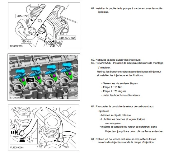 Manuel d'atelier Ford moteurs Duratorq tdci