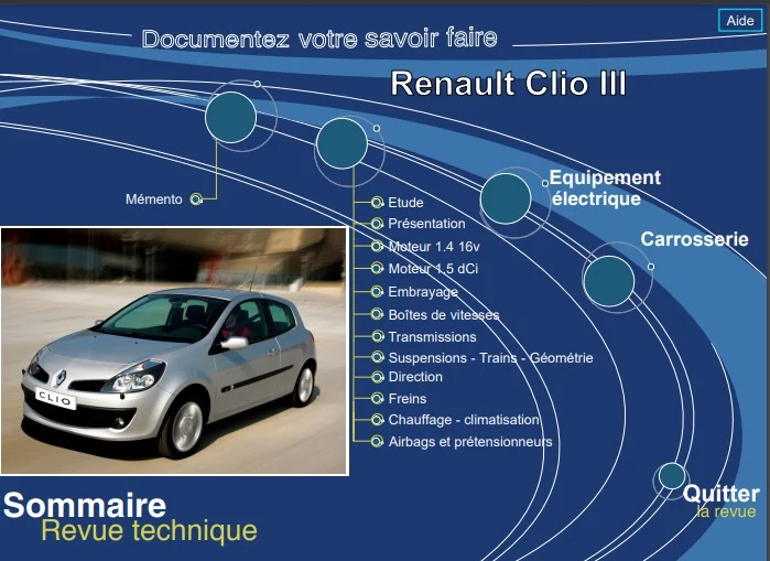 Manuel d'atelier renault Clio 3 2005