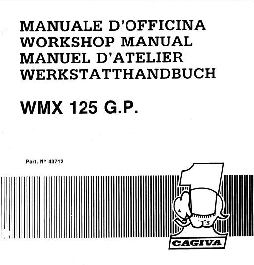 Manuels d'atelier Cagiva 125 cross WMX