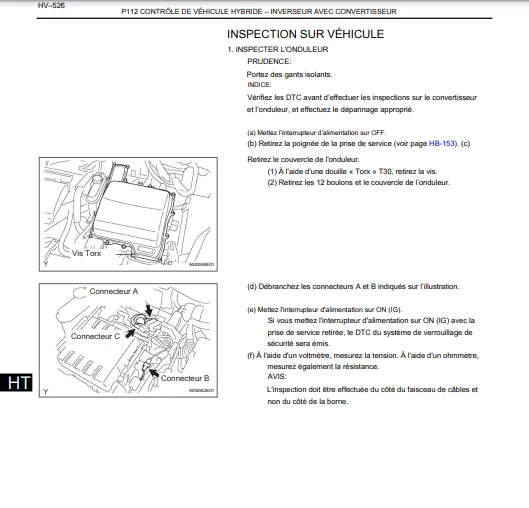 Manuel d'atelier Toyota Prius 2004 2009 français