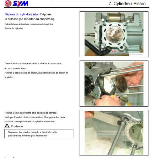 Manuel d'atelier Sym 250 300 GTSi français