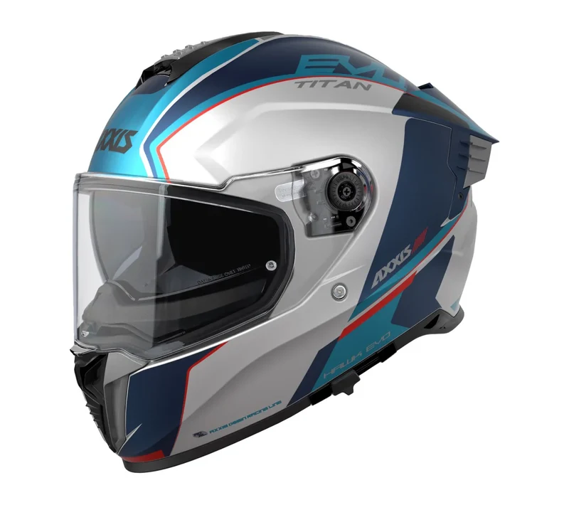 AXXIS FF122SV HAWK EVO SV TITAN A7 CASCO DE MOTO AZUL BRILLO
