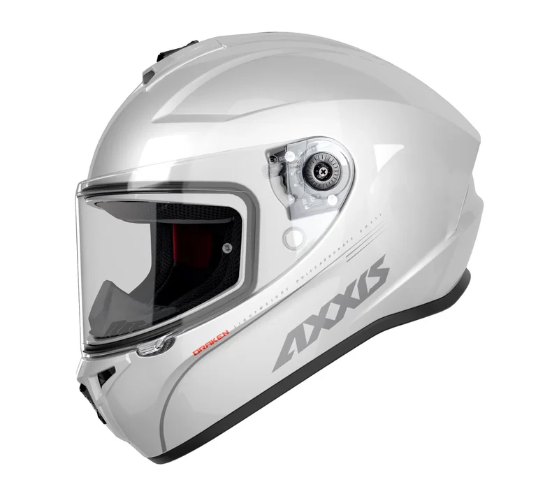 AXXIS FF112D DRAKEN S SOLID V.2 A10 CASCO DE MOTO BLANCO PERLA BRILLO