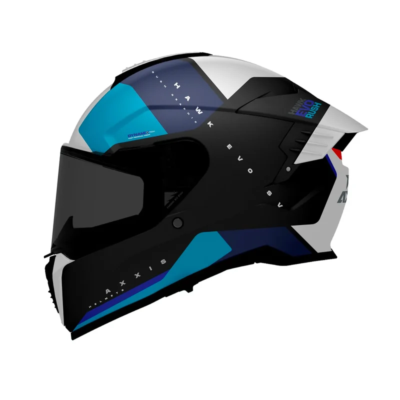 AXXIS FF122SV HAWK EVO SV RUSH B7 CASCO DE MOTO BRILLO