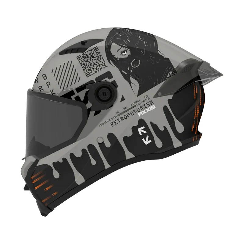 AXXIS FF132 FENIX CYBERPUNK C4 CASCO DE MOTO BRILLO