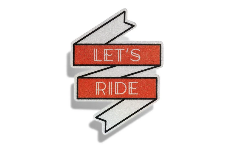 Sticker Réfléchissant Let's Ride