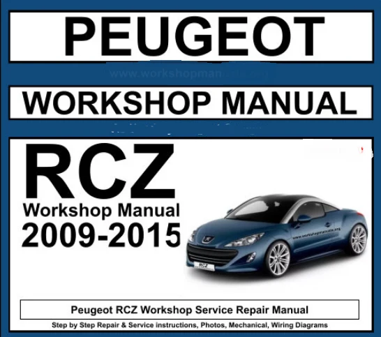 Manuel d'atelier Peugeot RCZ 2009 2015