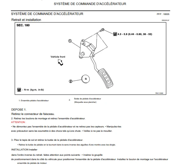 Manuel d'atelier Nissan Micra K12 2003 2006 en français