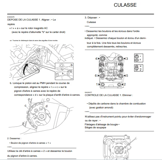 Manuel d'atelier Yamaha 125 Nmax 2021