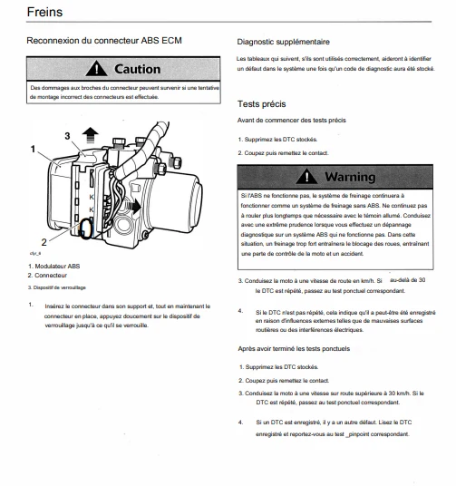 Manuel d'atelier Triumph Tiger 800 et XC ABS 2010 pdf français