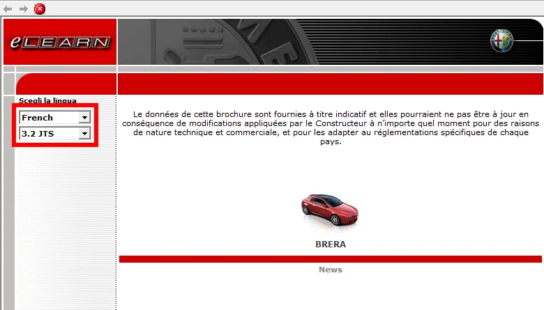 Manuel d'atelier Alfa Roméo Brera et Spider français