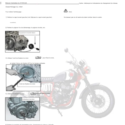 Manuel d'atelier SWM Shineray 400 2020 français