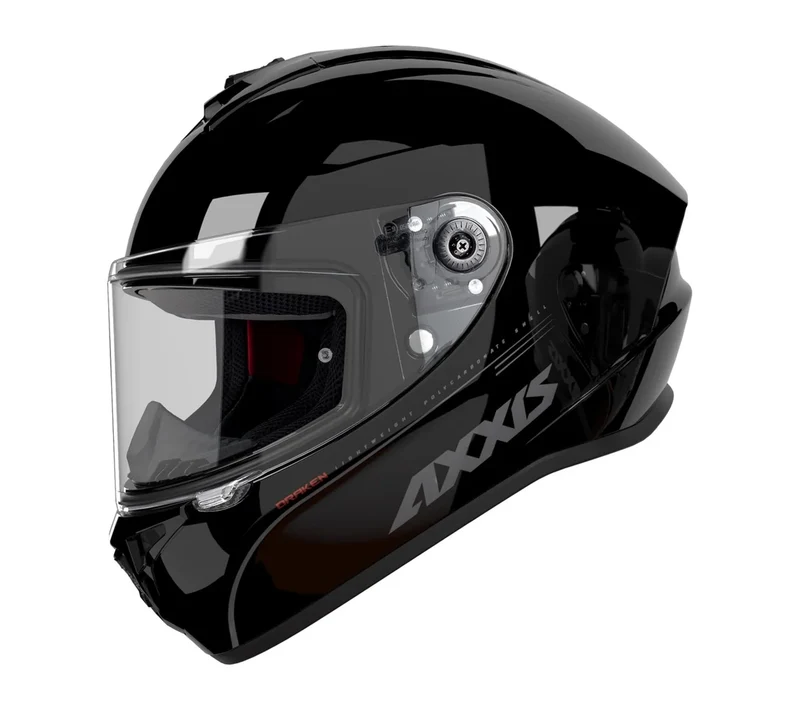 AXXIS FF112D DRAKEN S SOLID V.2 A11 CASCO DE MOTO NEGRO BRILLO