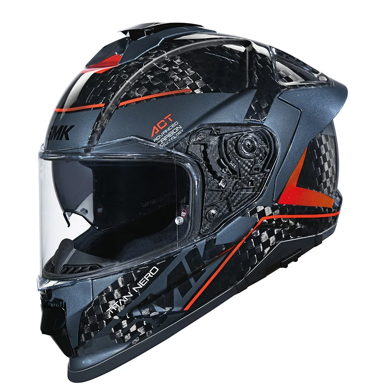 SMK TITAN CARBON S01 NEGRO DECORATED CROMO BRILLO (GL263) 22.06