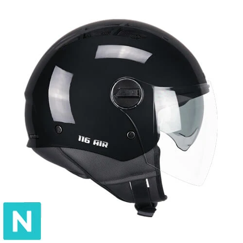 CGM 116A AIR MONO JET CASCO DE MOTO NEGRO