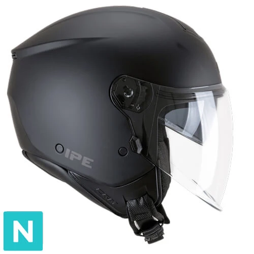 CGM 126A IPE MONO CASCO DE MOTO NEGRO OPACO