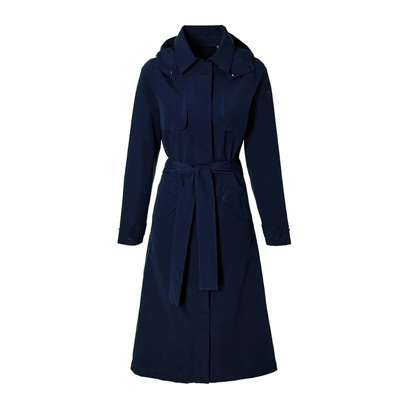 Trench-coat de pluie vélo Basil Mosse femme