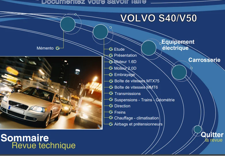 Manuel d'atelier Volvo S40 V50 2004