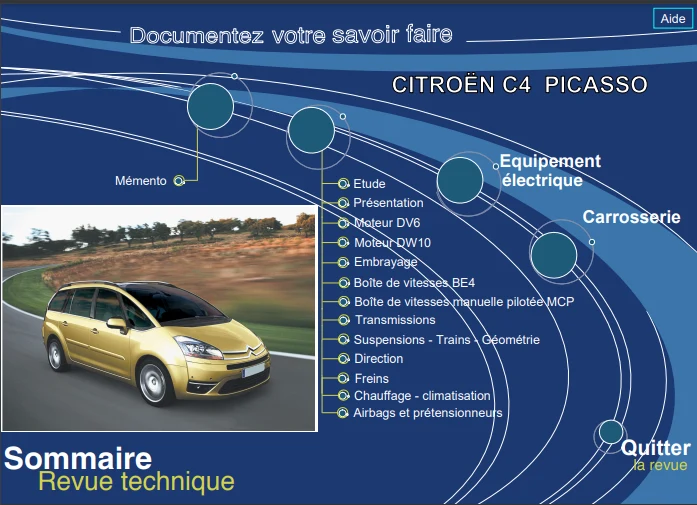Manuel de réparation Citroën C4 Picasso HDI 2006