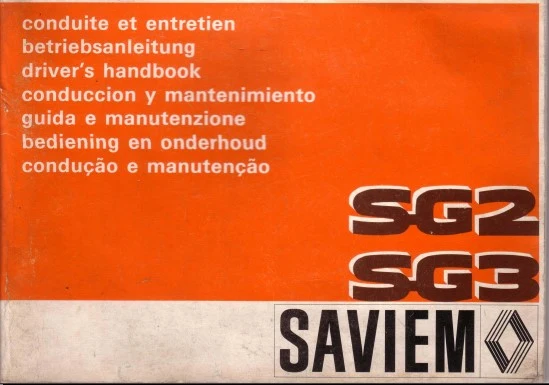 manuels d'atelier réparation Saviem SG2