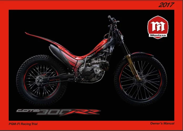 Manuel d'atelier Montesa Cota 300 RR 2017 en français
