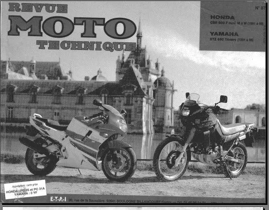 Manuel de réparation Honda CBR 600 1991 1996