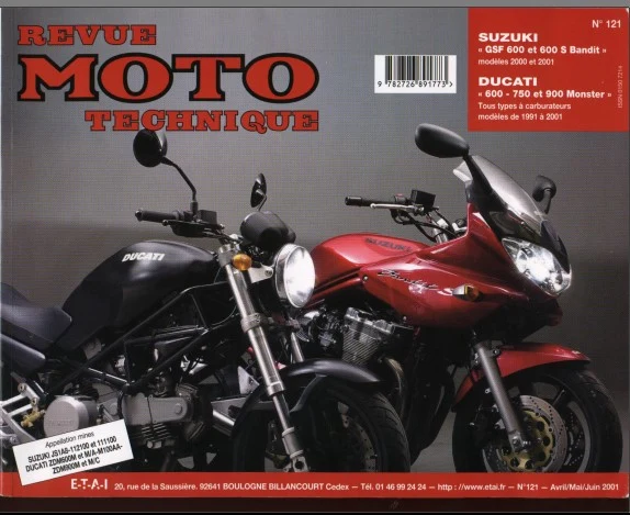 Manuel de réparation Suzuki 600 Bandit 2000