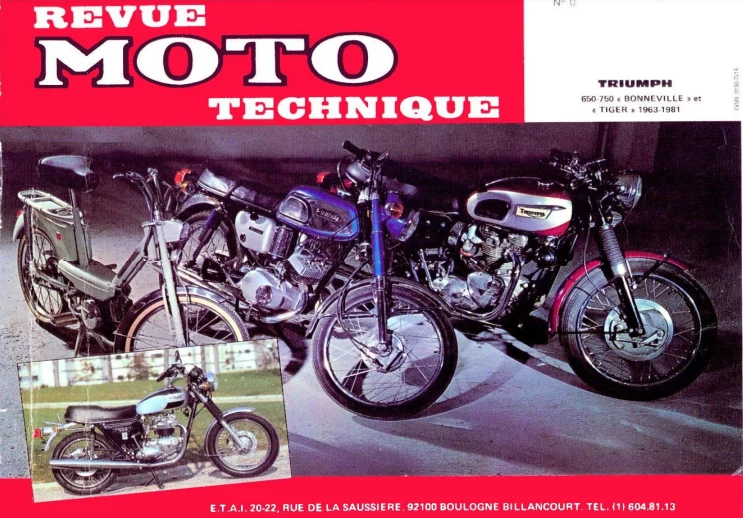 Manuel de réparation Triumph Bonneville et Tiger 1963 1981