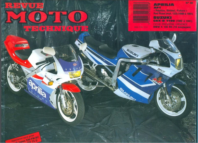 manuel de réparation Aprilia AF1 1989 1991