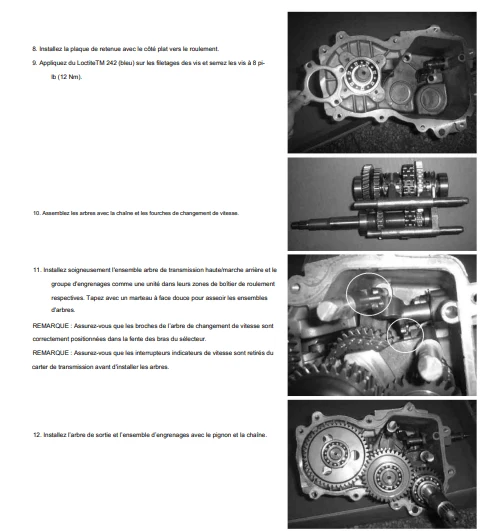manuel d'atelier Linhai Archon 400 français
