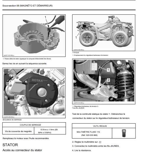 Manuel d'atelier CanAm Outlander 2018 pdf français