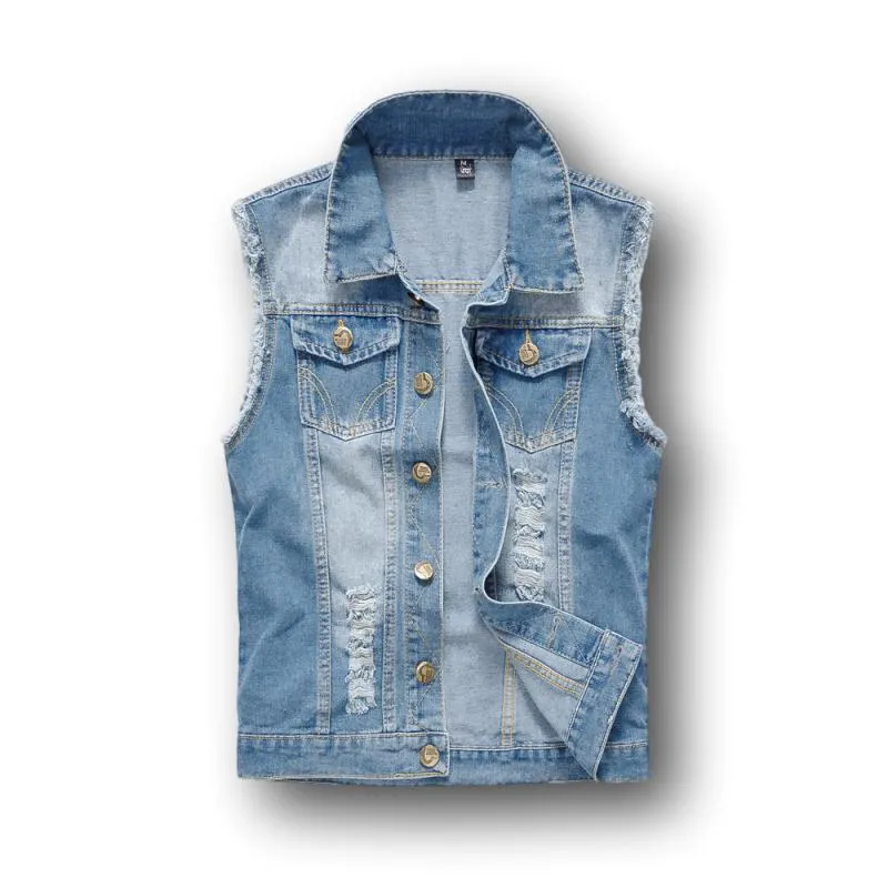Veste jeans sans manche homme – Light West™